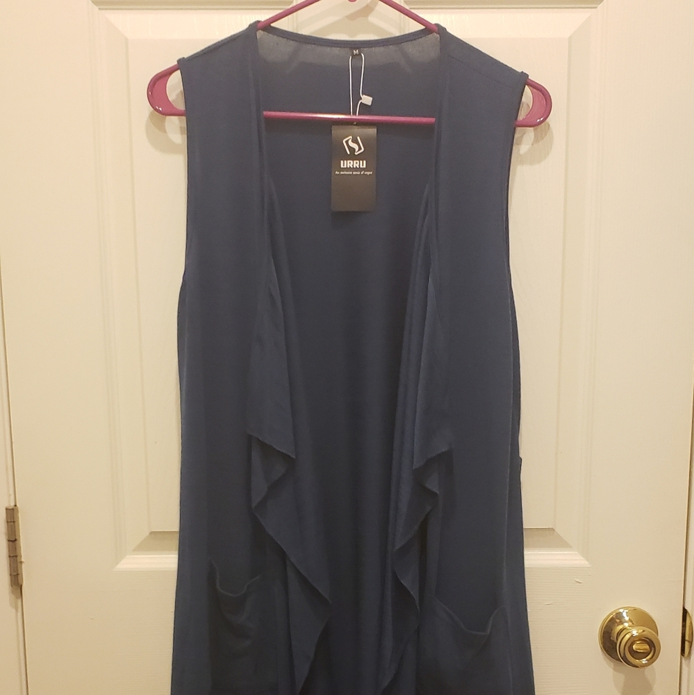 Navy Blue Cover up vest